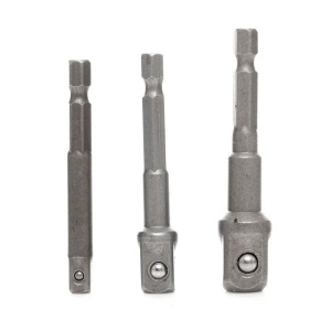 Set adaptoare autofiletanta 3 elemente 1/4"-3/8"-1/2 " KD1573 Kraftdele - Img 1