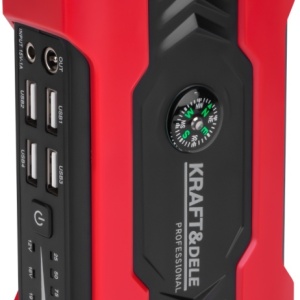 Starter auto de urgență 800A KraftDele KD5491 cu powerbank 28000 mAh, lanternă LED și protecții electronice - Img 6