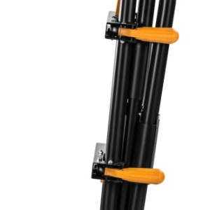 Suport profesional pentru ferăstrău staționar CD11873 – Extensibil 216 cm, Picioare pliabile, Role de ghidare și Roți de transport - Img 7