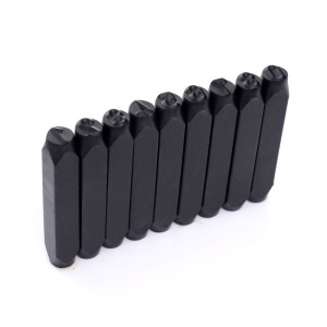 Trusa de poansoane cu cifre 0-9 dimensiune 8mm KD11204 KraftDele - Img 2