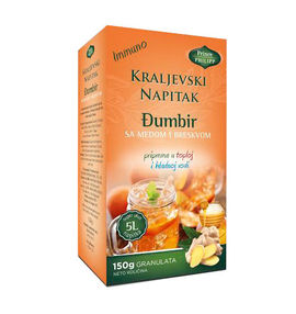 Immuno ''Kraljevski napitak’’, ginger drink (honey and peach)