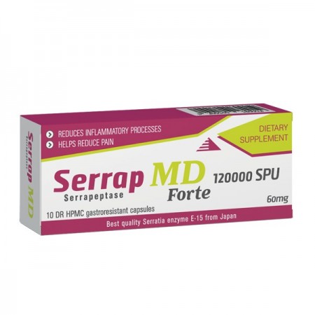 Serrap MD 120000 SPU FORTE,10 kapsula protiv upala i otoka pojacivac antibiotika