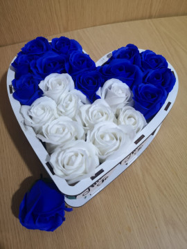 Caixa Coração Amo-te Com Rosas Modelo 2 - Img 4