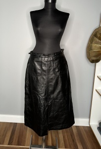 Fustă Zara – 100% piele naturală - 40/M- - Img 4