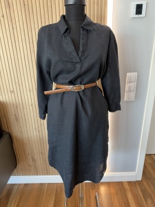 Rochie neagră din in – mărimea S - Img 5