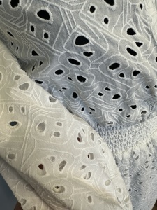 Rochie albǎ din pânzǎ de bumbac - 34 - - Img 2