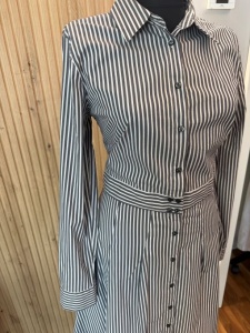 Rochie Marella cu dungi alb-negru - Img 2