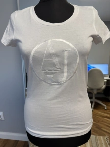 Tricou Armani Jeans cu logo brodat – mărimea 40