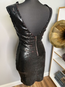 Rochie de seară din paiete reversibile - Img 4
