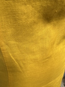 Rochie Galbenă din In de Înaltă Calitate - S - - Img 2
