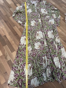 Rochie maxi Morris & Co. x H&M cu imprimeu botanic – mărimea 44 - Img 5