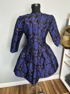 Rochie mov din brocart – mărimea S - Img 5