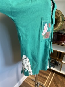 Cămașă-Rochie Artizanală din Pânză de Bumbac - Img 3
