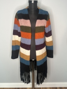 Cardigan cu dungi – Fabricat în Italia (60% lână)
