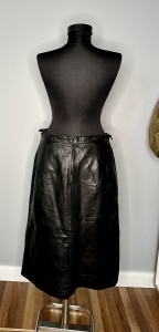 Fustă Zara – 100% piele naturală - 40/M- - Img 5