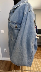 Jachetă din denim Only cu broderie etnică – mărimea 38 - Img 3