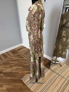 Rochie maxi Morris & Co. x H&M cu imprimeu botanic – mărimea 44 - Img 2