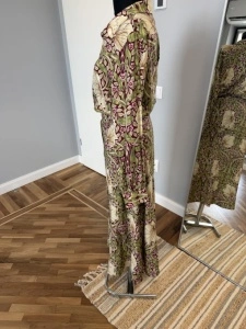 Rochie maxi Morris & Co. x H&M cu imprimeu botanic – mărimea 44 - Img 2