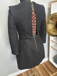 Rochie neagră din stofă plină – mărimea XS–S - Img 6