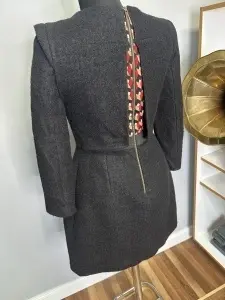 Rochie neagră din stofă plină – mărimea XS–S - Img 6