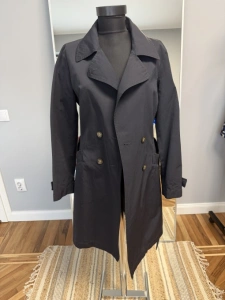 Trench Marella cu curea – bleumarin foarte inchis- S-M