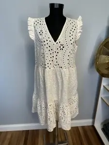 Rochie din Bumbac Bej - L-40 -