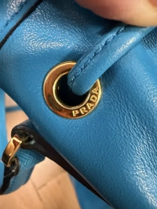 Geantă Prada Tote / Bucket Bag – albastru intens - Img 4