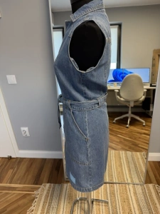 Rochie-sarafan Calvin Klein Jeans din denim – mărimea S - Img 3