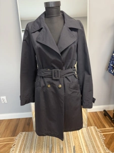 Trench Marella cu curea – bleumarin foarte inchis- S-M - Img 2