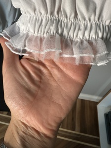 Bluză crop din pânză de bumbac – mărimea S - Img 5