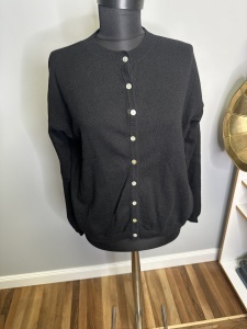 Cardigan negru lână și cașmir – mărimea L