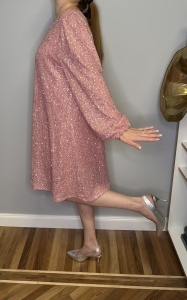 Rochie din paiete roz – mărimea L