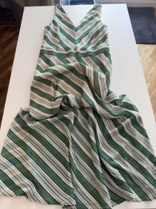 Rochie maxi cu dungi verzi - Img 4