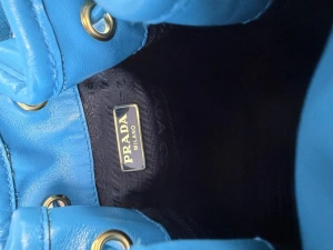 Geantă Prada Tote / Bucket Bag – albastru intens - Img 5
