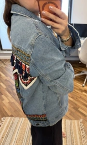 Jachetă din denim Only cu broderie etnică – mărimea 38 - Img 5