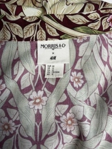 Rochie maxi Morris & Co. x H&M cu imprimeu botanic – mărimea 44 - Img 4
