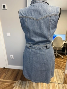 Rochie-sarafan Calvin Klein Jeans din denim – mărimea S - Img 4