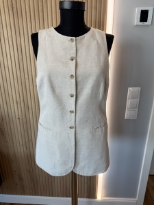 Vestă mix de in, H&M – mărimea S
