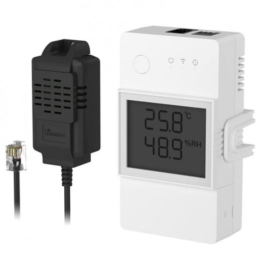 Termostat WIFI + senzor Sonoff THR316D cu display, poate fi controlat prin telefon