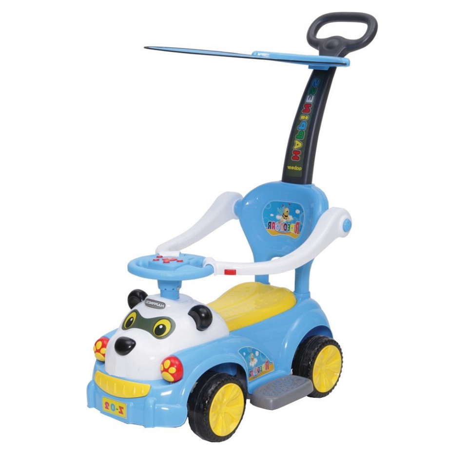 Masinuta copii si bebe NOVOKIDS™ Baby Panda Rider , Cu melodii si