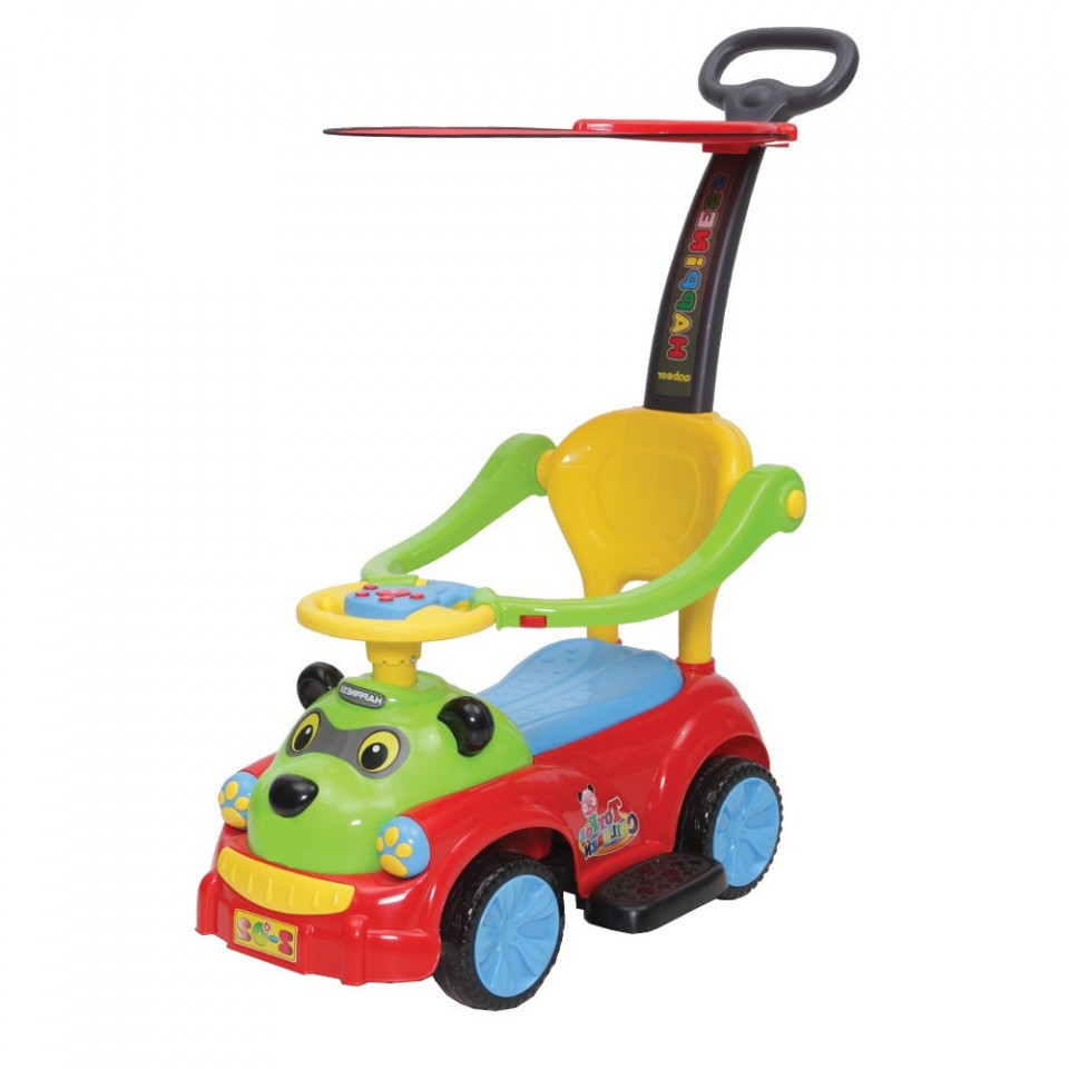 Masinuta copii si bebe NOVOKIDS™ Baby Panda Rider , Cu melodii si