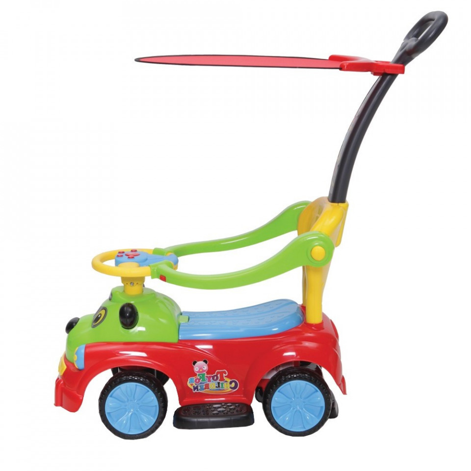 Masinuta copii si bebe NOVOKIDS™ Baby Panda Rider , Cu melodii si
