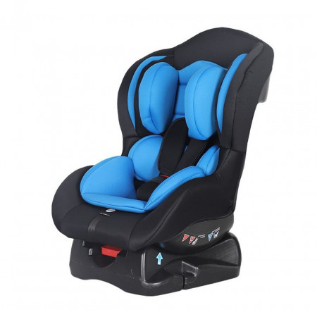 Scaun Auto 2 in 1 pentru copii NOVOKIDS™ Safety 2000, Transformabil in scoica auto, 0-18 kg, Spatar reglabil, Omologare R-129 i-Size, Centura de siguranta cu prindere in 5 puncte, Husa detasabila, Albastru