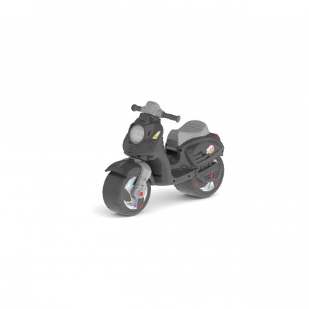 Motocicleta fara pedale pentru copii SCOOTER®, Model deosebit, Suport picioare, Stabilitate marita, Negru