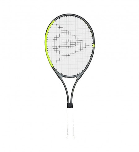 Racheta de tenis pentru copii si incepatori Dunlop™ SX Junior 27 PRO, Din aluminiu, Lungime 68.6 cm, 12 ani plus, Negru cu Verde