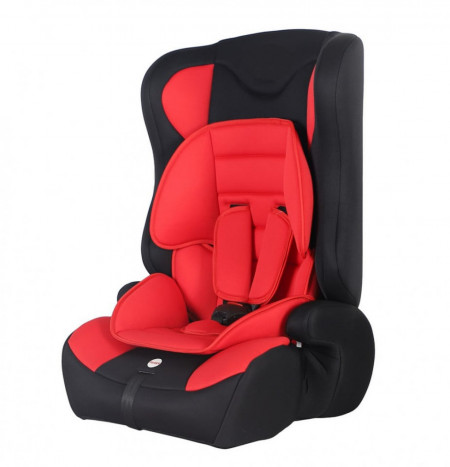 Scaun Auto 2 in 1 pentru copii NOVOKIDS™ Safety 3000, Transformabil in inaltator auto, 9-36 kg, Spatar detasabil, Omologare R-129 i-Size, Centura de siguranta cu prindere in 5 puncte, Husa detasabila, Rosu