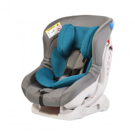 Scaun Auto NOVOKIDS™ Aegis Plus, Transformabil in scoica auto, 0-18 kg, Spatar reglabil in 4 trepte, Omologare R-129 i-Size, Centura in 5 puncte, Husa detasabila, Turquoise