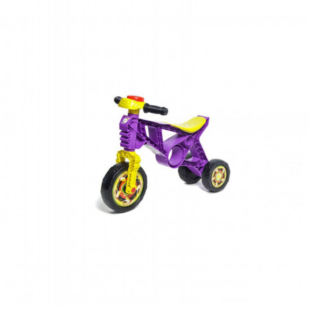 Tricicleta tip motocicleta fara pedale pentru copii MOTO ORION™, Model sport, Stabilitate marita, Violet