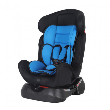 Scaun Auto 2 in 1 pentru copii NOVOKIDS™ Safety 5000, Transformabil in scoica auto, 0-25 kg, Spatar reglabil, Omologare R-129 i-Size, Centura de siguranta cu prindere in 5 puncte, Husa detasabila, Albastru