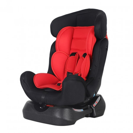 Scaun Auto 2 in 1 pentru copii NOVOKIDS™ Safety 5000, Transformabil in scoica auto, 0-25 kg, Spatar reglabil, Omologare R-129 i-Size, Centura de siguranta cu prindere in 5 puncte, Husa detasabila, Rosu
